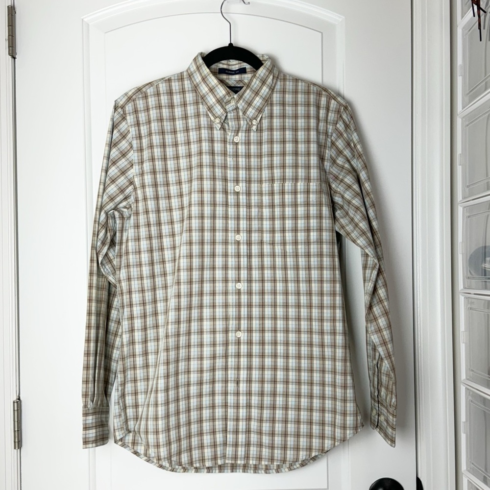 Dockers Stain Defender Classic Fit Button Down Shirt